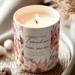 Κερί Χειροποίητο με Άρωμα Βανίλιας, Δώρο Αγάπης για Δασκάλα