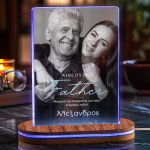 Φωτιστικό Led Επιτραπέζιο με Φωτογραφίες, Δώρο για Πατέρα