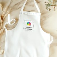 Επαγγελματική ποδιά με εκτύπωση & λογότυπο για προσωπικό ή καταστήματα. Ιδανική για βαπτίσεις