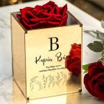Σετ 2 Δώρα για Δασκάλες, Rose με Μονόγραμμα & Μπρελόκ