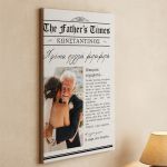 Πίνακας σε Καμβά με Φωτογραφία Newspaper, Δώρο για Μπαμπά