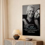 Πίνακας σε Καμβά με Φωτογραφία, Δώρο για Γιορτή Πατέρα
