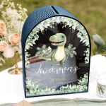 Διακοσμητικό Κουτί Ευχών Βάπτισης σε Σχήμα Καμάρα με Όνομα