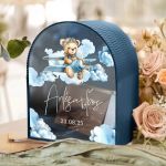 Premium Κουτί Καμάρα Ευχών Βάπτισης με Όνομα και Ημερομηνία