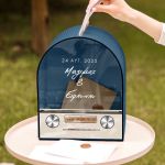 Κουτί Γάμου Ευχών, Εξατομικευμένο σε Ξύλινο Σχήμα Καμάρα