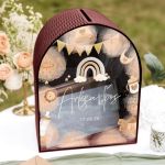 Κουτί Ευχών Βάπτισης Premium σε Σχήμα Καμάρα με Όνομα