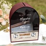 Κουτί Γάμου Ευχών, Εξατομικευμένο σε Ξύλινο Σχήμα Καμάρα