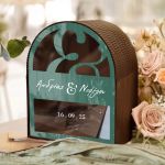 Κουτί Ευχών Καμάρα με Ονόματα και Ημερομηνία