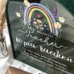 Ξύλινο Κουτί Ευχών Προσωποποιημένο, Δώρο για Δασκάλα