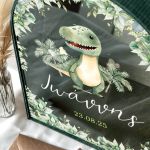 Διακοσμητικό Κουτί Ευχών Βάπτισης σε Σχήμα Καμάρα με Όνομα