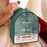 Κουτί Γάμου Ευχών, Εξατομικευμένο σε Ξύλινο Σχήμα Καμάρα