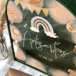 Κουτί Ευχών Βάπτισης Premium σε Σχήμα Καμάρα με Όνομα