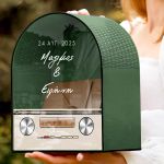 Κουτί Γάμου Ευχών, Εξατομικευμένο σε Ξύλινο Σχήμα Καμάρα