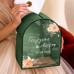 Κουτί Γάμου Ξύλινο Προσωποποιημένο για Ευχές με Ονόματα