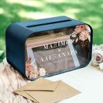 Premium Κουτί Ευχών Γάμου με Ορθογώνιο Σχήμα με Ονόματα