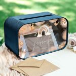 Κουτί Ευχών Βάπτισης Premium σε Σχήμα Ορθογώνιο με Όνομα