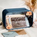 Κουτί Ευχών Γάμου Ορθογώνιο με Ημερομηνία και Ονόματα