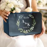 Γαμήλιο Κουτί Ευχών Ξύλινο Προσωποποιημένο σε Ορθογώνιο Σχήμα