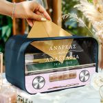 Κουτί Γάμου Ευχών, Εξατομικευμένο σε Ορθογώνιο Ξύλινο Σχέδιο