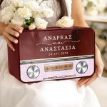 Κουτί Γάμου Ευχών, Εξατομικευμένο σε Ορθογώνιο Ξύλινο Σχέδιο