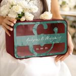 Κουτί Ευχών Γάμου, Προσωποποιημένο σε Σχήμα Ορθογώνιο