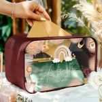 Κουτί Ευχών Βάπτισης Premium σε Σχήμα Ορθογώνιο με Όνομα