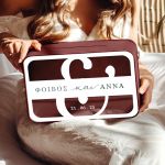 Κουτί Ευχών για Γάμο με Ονόματα σε Ορθογώνιο Σχήμα