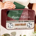 Κουτί για Ευχές Γάμου σε Ορθογώνιο Σχήμα με Ονόματα