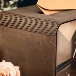 Κουτί Ευχών Γάμου Ορθογώνιο με Ημερομηνία και Ονόματα