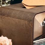 Γαμήλιο Κουτί Ευχών σε Ορθογώνιο Σχήμα με Ονόματα