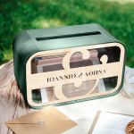 Κουτί Γάμου για Ευχές με Ονόματα σε Ορθογώνιο Σχήμα