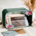 Κουτί Γάμου Προσωποποιημένο Ξύλινο για Ευχές με Ονόματα