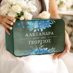 Κουτί Ευχών Γάμου Ξύλινο Ορθογώνιο με Ονόματα