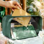 Κουτί Γάμου Ορθογώνιο Προσωποποιημένο για Ευχές με Ονόματα