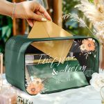 Κουτί Ευχών Γάμου Ορθογώνιο με Ημερομηνία και Ονόματα