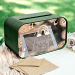 Κουτί Ευχών Βάπτισης Premium σε Σχήμα Ορθογώνιο με Όνομα