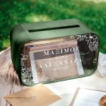 Προσωποποιημένο Ξύλινο Ορθογώνιο Κουτί Ευχών με Ονόματα