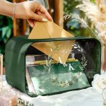 Γαμήλιο Κουτί Ευχών Ξύλινο Προσωποποιημένο σε Ορθογώνιο Σχήμα