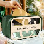 Κουτί Γάμου για Ευχές με Ονόματα σε Ορθογώνιο Σχήμα