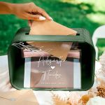 Κουτί Γάμου Ορθογώνιο Προσωποποιημένο για Ευχές με Ονόματα