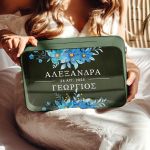 Κουτί Ευχών Γάμου Ξύλινο Ορθογώνιο με Ονόματα