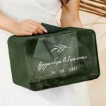 Ξύλινο Ορθογώνιο Premium Κουτί Ευχών Γάμου με Όνοματα