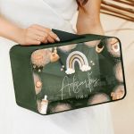 Κουτί Ευχών Βάπτισης Premium σε Σχήμα Ορθογώνιο με Όνομα