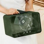 Κουτί Γάμου Προσωποποιημένο για Ευχές Ξύλινο Ορθογώνιο