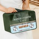 Κουτί Γάμου Ορθογώνιο για Ευχές με Ονόματα και Ημερομηνία
