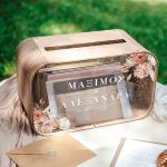 Premium Κουτί Ευχών Γάμου με Ορθογώνιο Σχήμα με Ονόματα