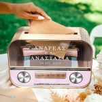 Κουτί Γάμου Ευχών, Εξατομικευμένο σε Ορθογώνιο Ξύλινο Σχέδιο