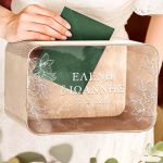 Κουτί Ευχών για Γάμο Ορθογώνιο από Ξύλο με Ονόματα