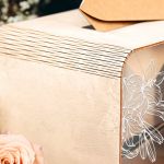 Κουτί Ευχών για Γάμο Ορθογώνιο από Ξύλο με Ονόματα