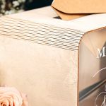 Κουτί Γάμου Ξύλινο για Ευχές σε Ορθογώνιο Σχήμα με Ονόματα